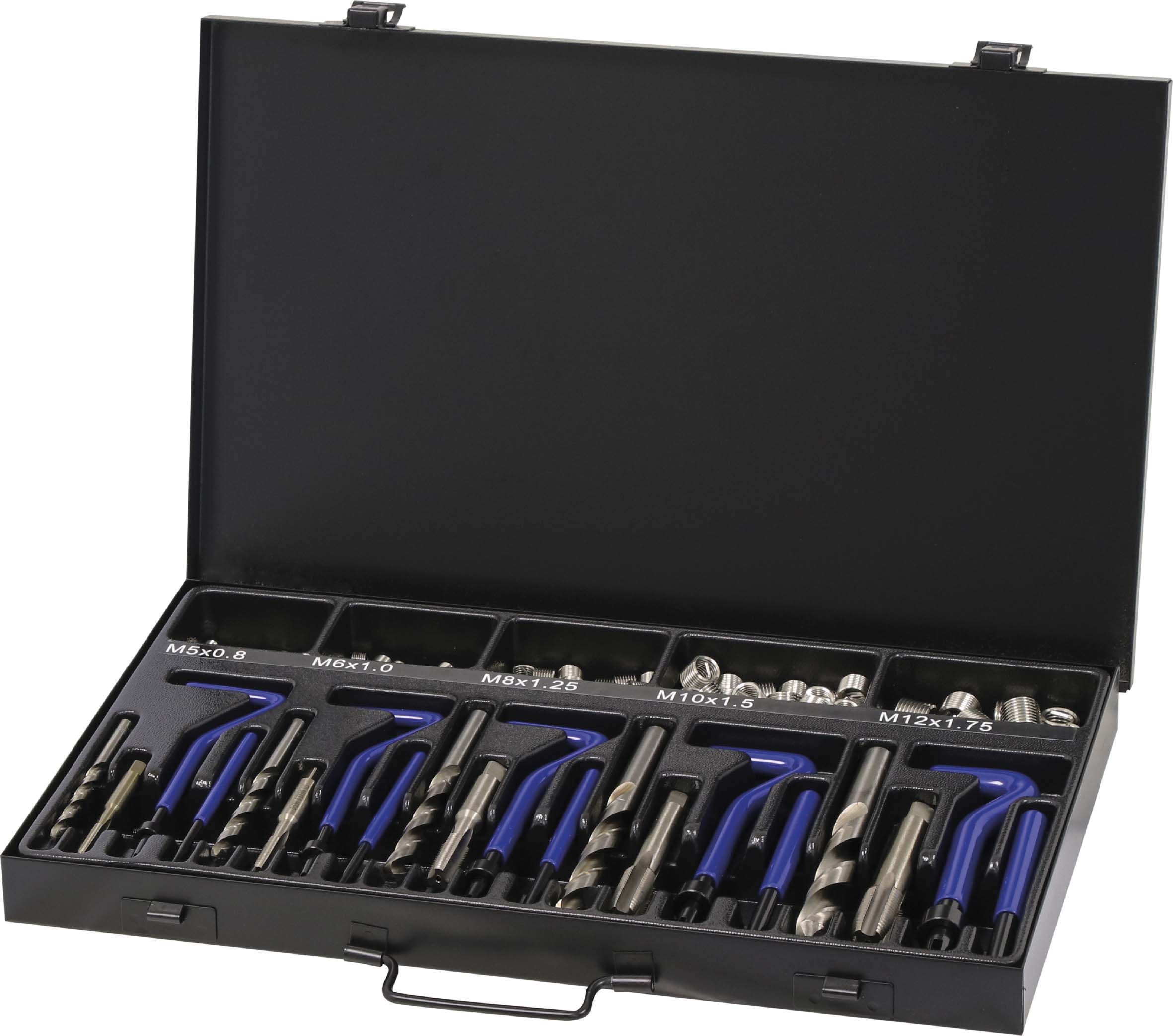 Réparation de filetage M5 à M12 - coffret de 130 pcs DRAKKAR TOOLS - 17980