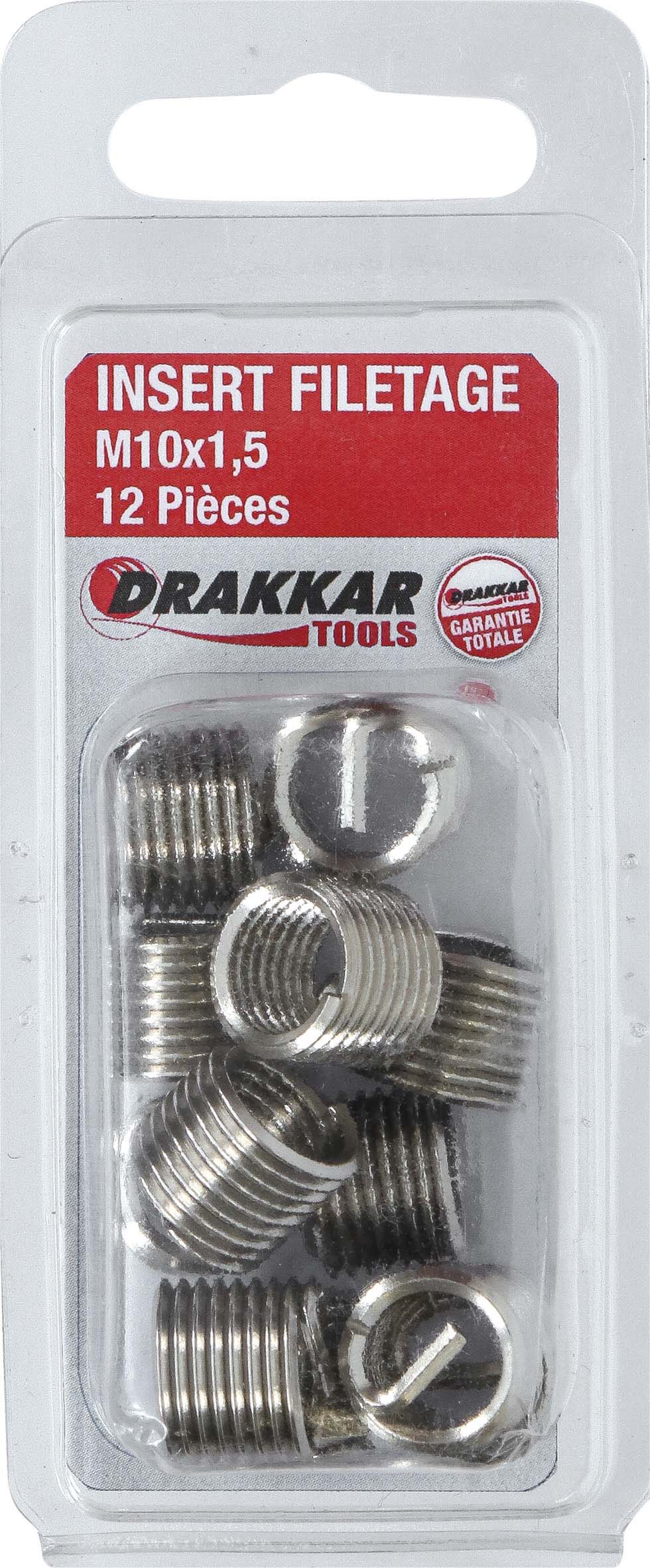 Blister 12pcs insert rechange m10x1.5 p/17980 DRAKKAR TOOLS - 17986