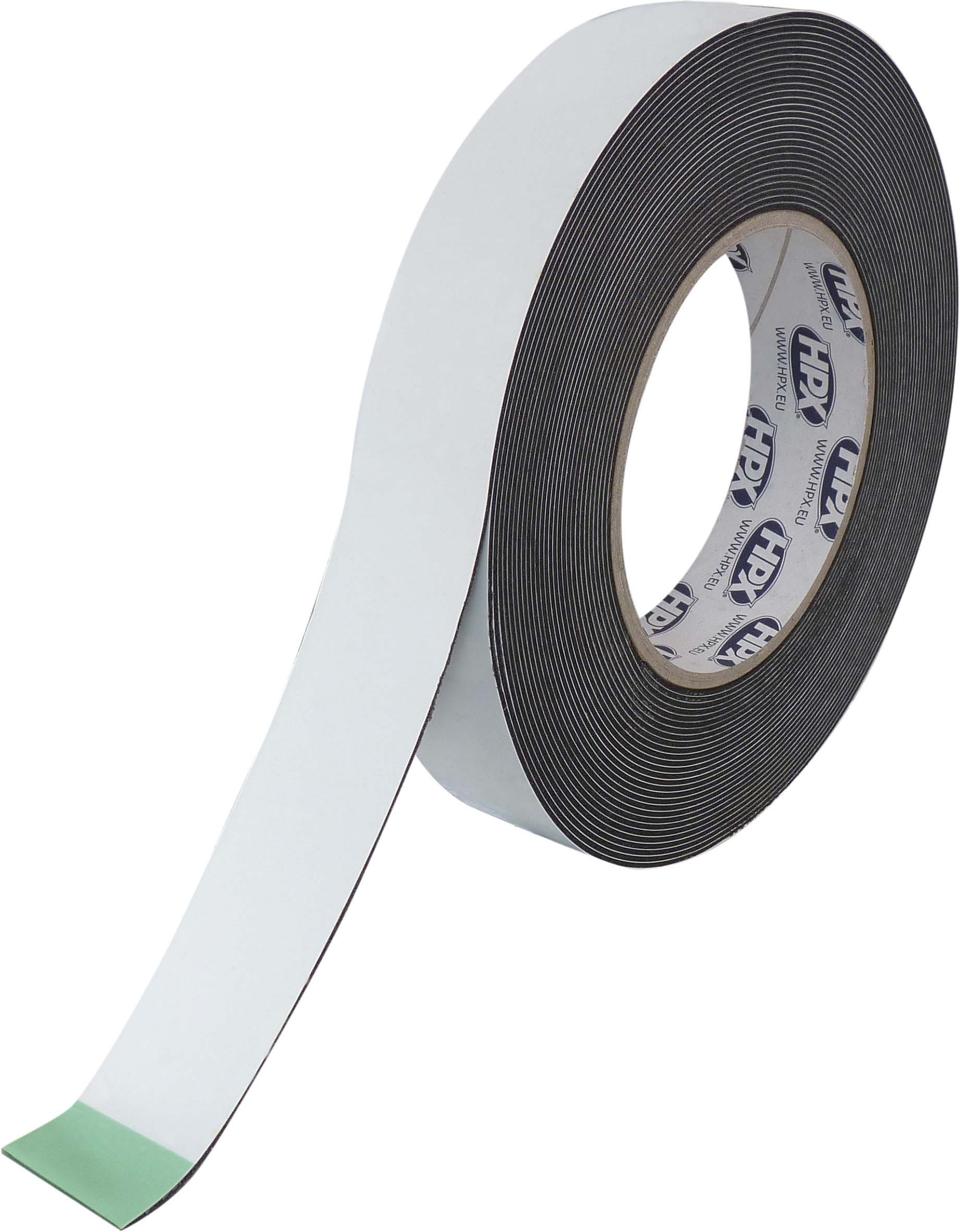 Ruban pe double face noir 25mm 10m HPX - 20508