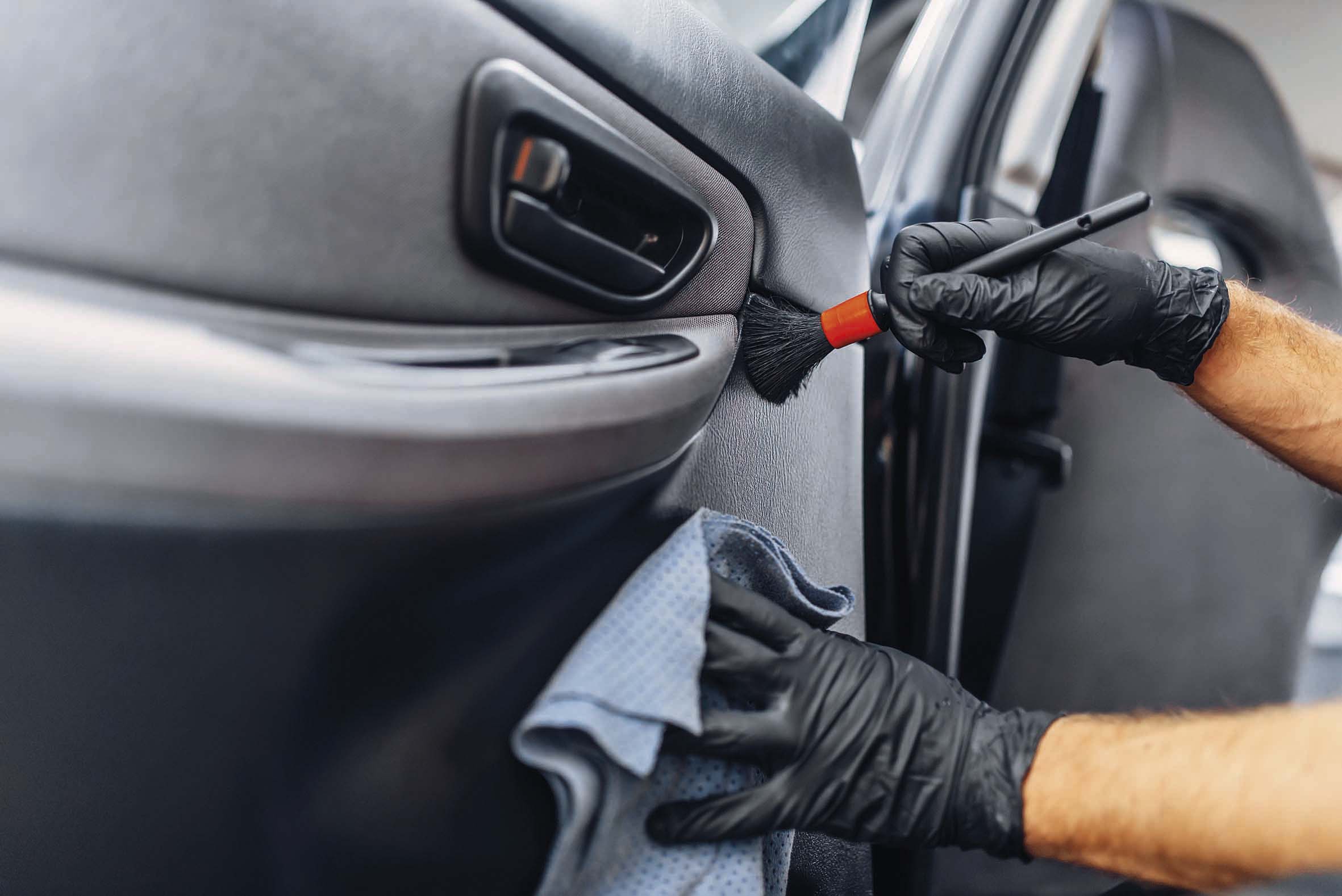 Gants jetables ambidextres nitrile 240mm noir T8 - Boîte de 100 pcs NOWEAR - 65001