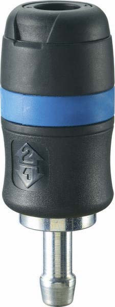 Raccord rapide femelle de sécurité passage d'air 6mm pour tuyau de 8mm DRAKKAR - 01308
