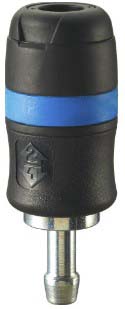 Raccord rapide femelle de sécurité passage d'air 6mm pour tuyau de 10mm DRAKKAR - 01311