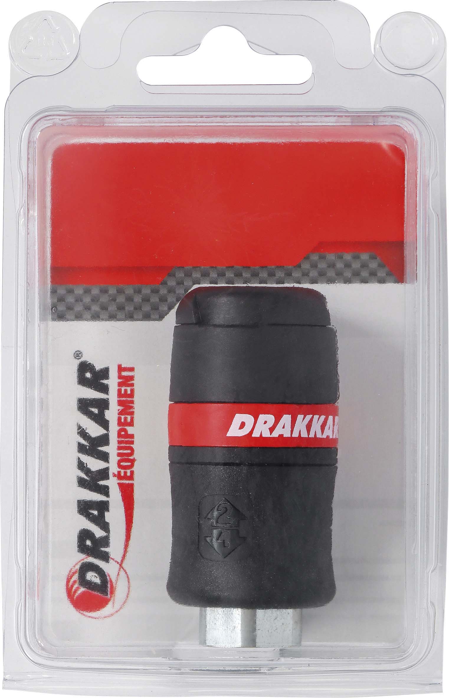 Raccord rapide securite taraude 3/8'f d.8 s/blister DRAKKAR EQUIPEMENT - 01315
