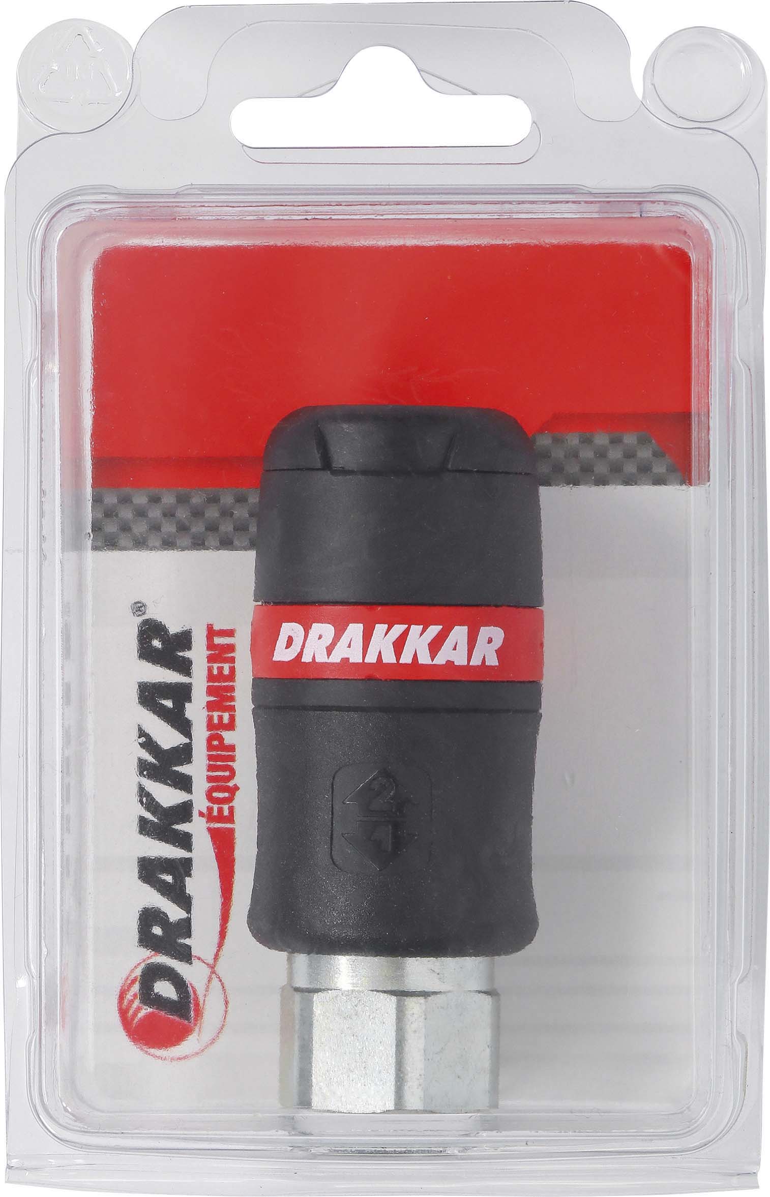 Raccord rapide securite taraude 1/2'f d.8 s/blister DRAKKAR EQUIPEMENT - 01318