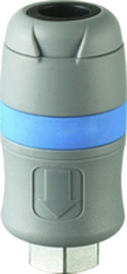 Raccord rapide femelle passage d'air 6mm filetage femelle 1/4