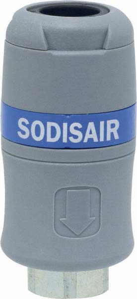 Raccord rapide femelle passage d'air 8mm filetage femelle 3/8
