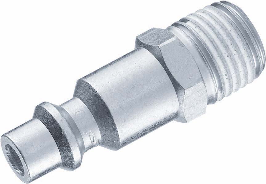Raccord rapide mâle passage d'air 6mm filetage mâle 1/4