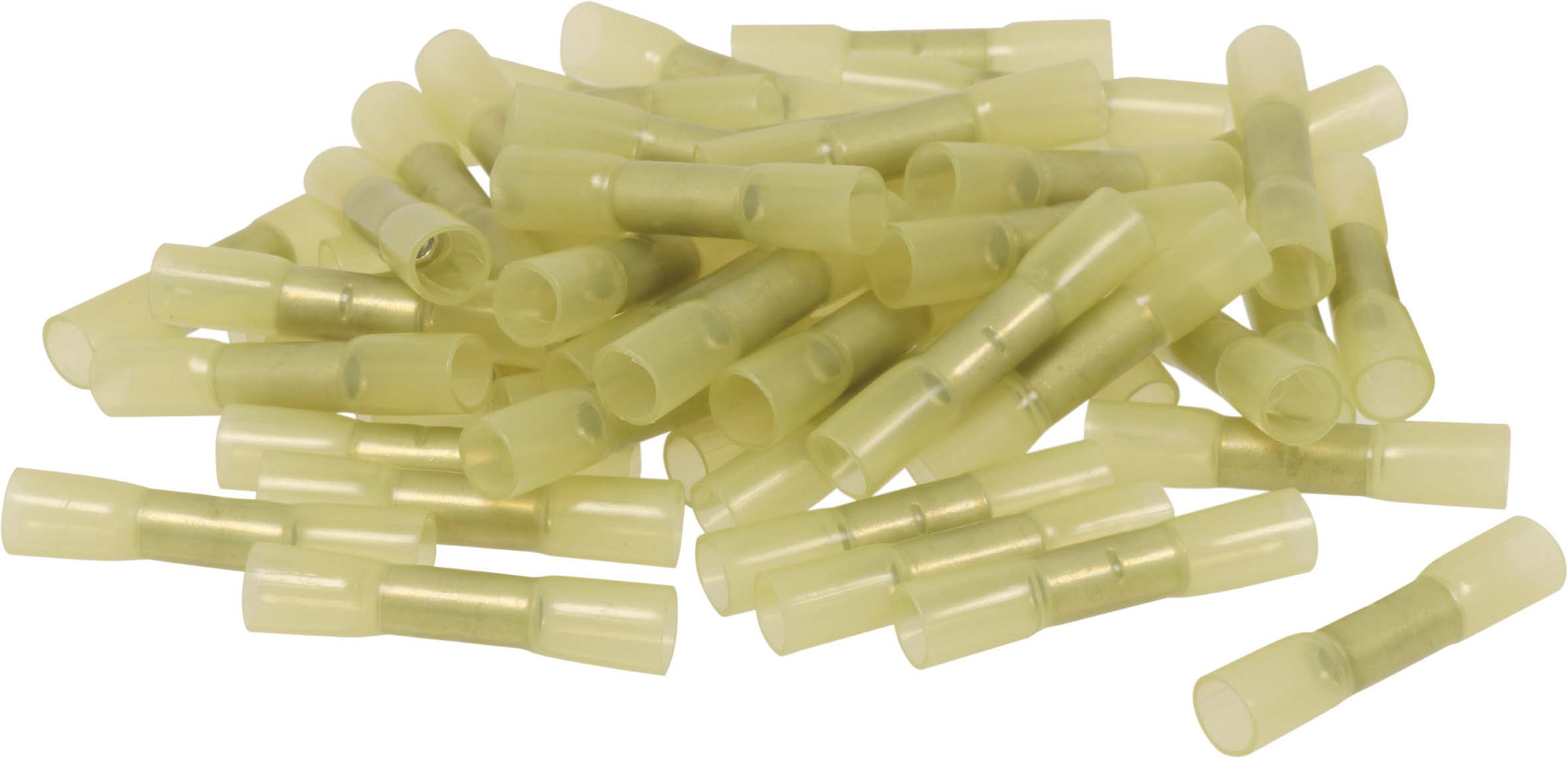 Sachet 50 jonctions thermoretractables jaune pour fil 4 a 6mm² - 271350