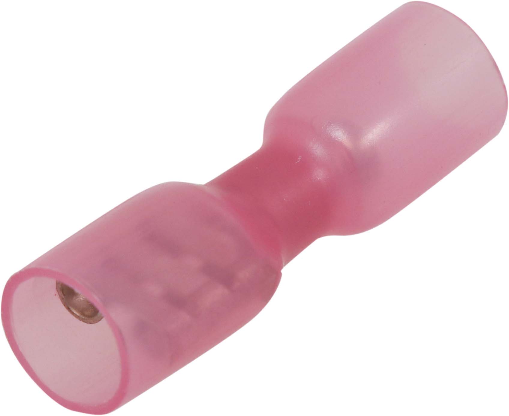 Sachet 50 cosses femelles isolees thermoretractables rouge - 273150