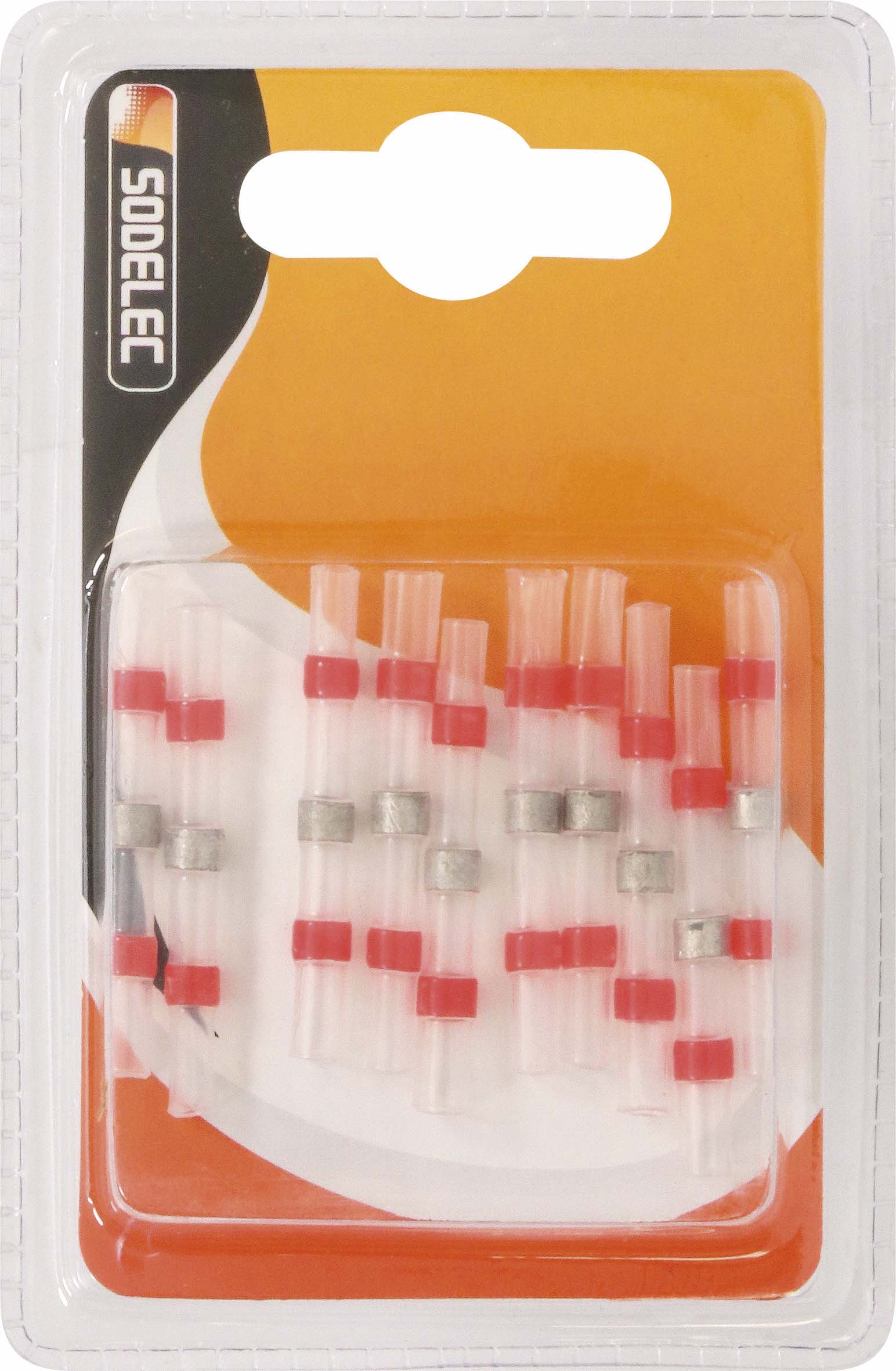 Sachet 10 cosses thermoretractables rouge pour fil 05 a 15mm² - 274610