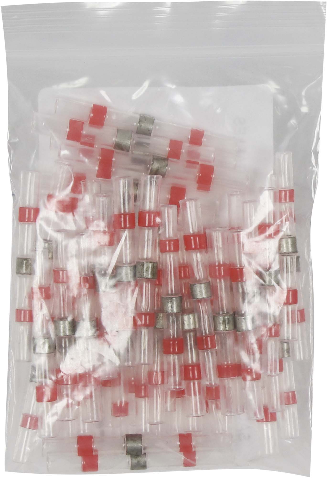 Sachet 50 cosses thermoretractables rouge pour fil 05 a 15mm² - 274650
