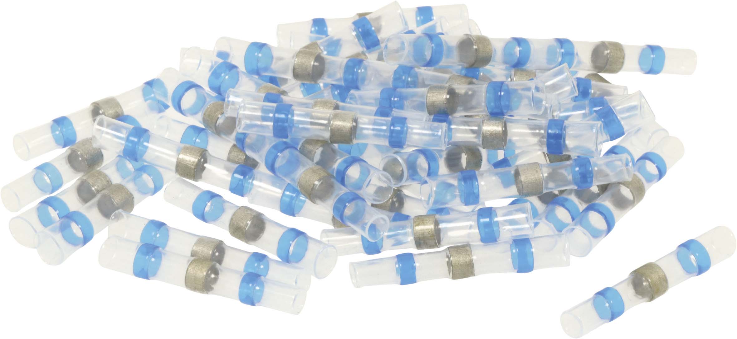 SACHET 50 COSSES THERMORETRACTABLES BLEUES POUR FIL 15 A 25MM² - 274750