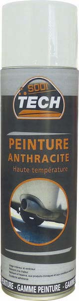 Aerosol 500ml peinture haute temperature anthracite SODITECH - 03832