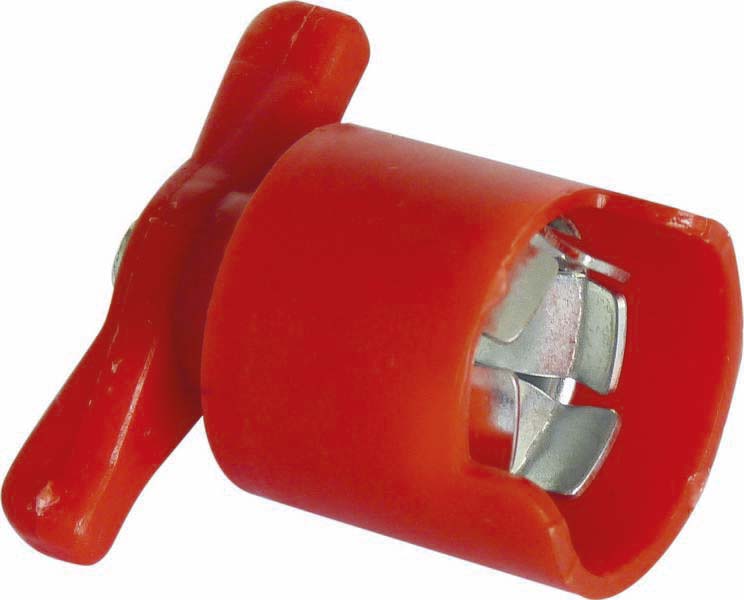 Robinet de batterie VL rouge - lot de 25 pcs - 04116