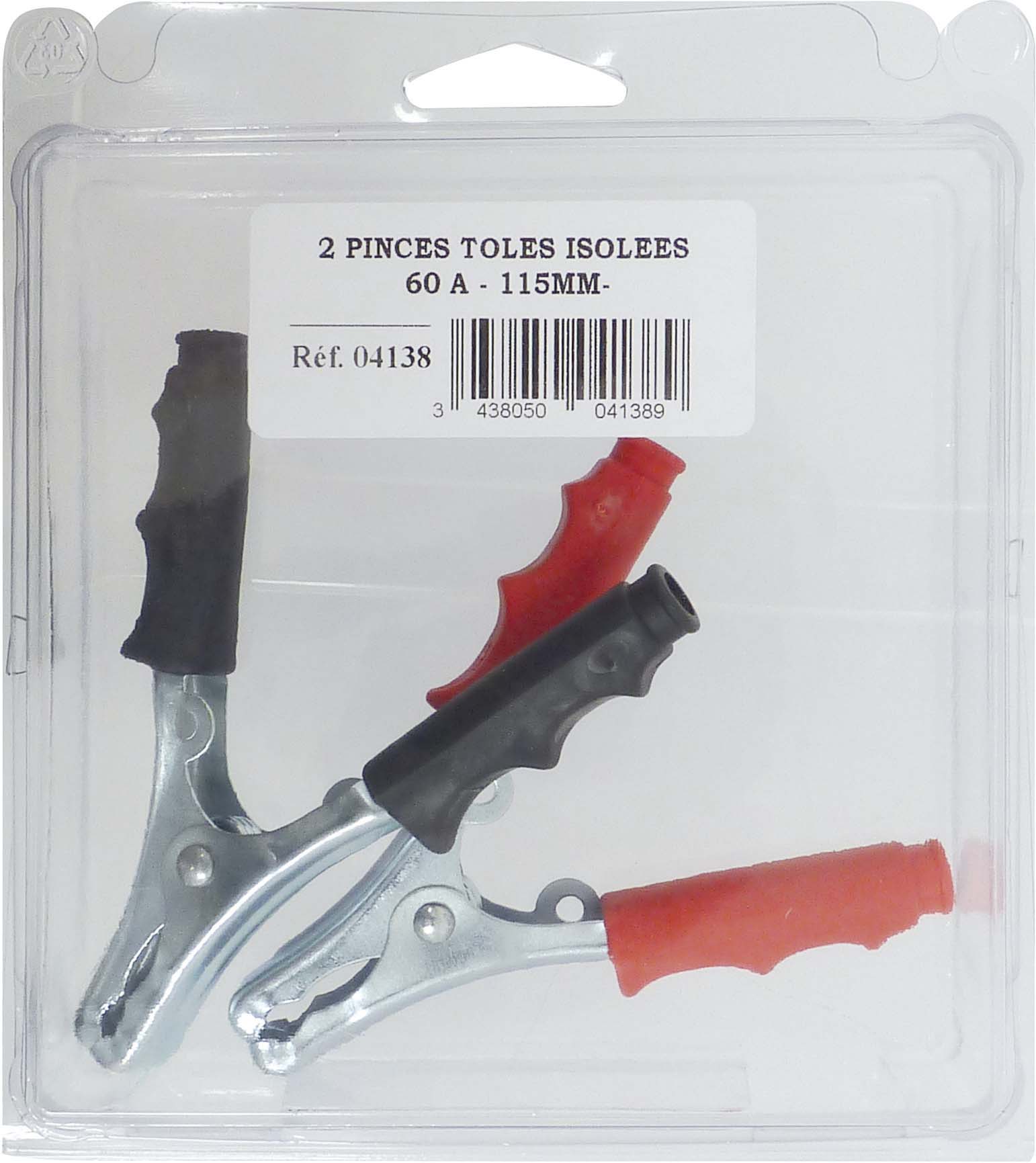 2 pinces toles isolees 60a - 04138