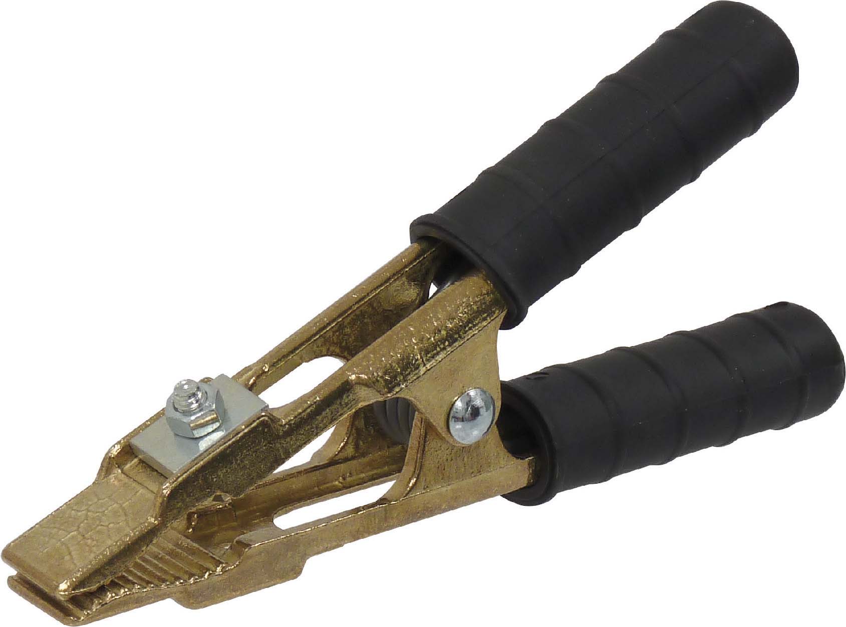 Pince cuivre noire 250a mors plat - 04356