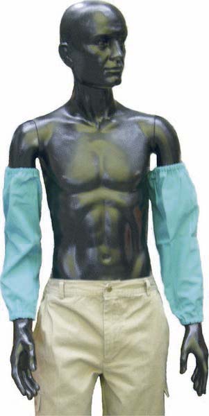 Manchette de soudeur en coton ignifugé bleu 500mm - la paire TRAFIMET - 04936