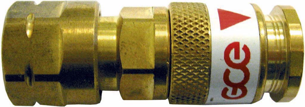 Raccord rapide femelle stoptac oxygène sur détendeur GCE CHARLEDAVE - 05725
