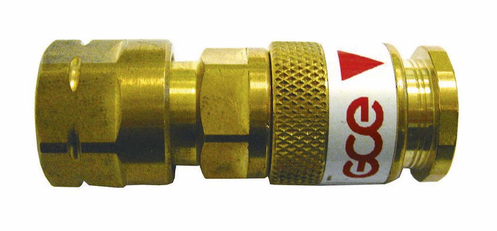 Raccord rapide femelle stoptac gaz sur détendeur GCE CHARLEDAVE - 05727