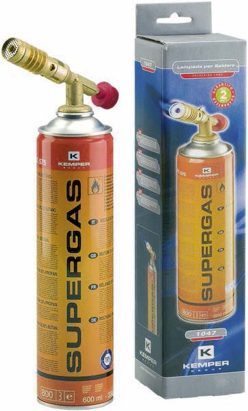 Lampe a souder allumage manuel avec cartouche en boite/blister KEMPER - 05730