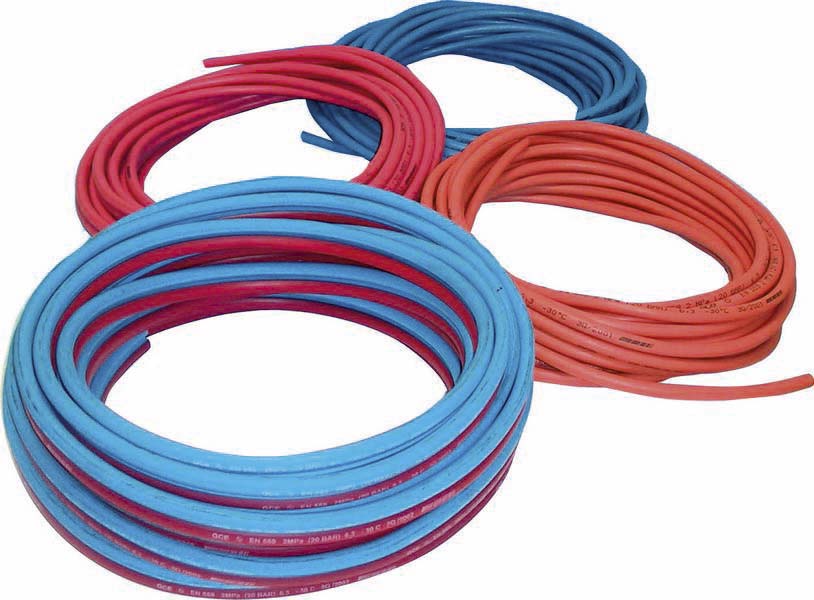 Tuyau soudage oxy.bleu 6.3x12mm 20m couronne GCE CHARLEDAVE - 05737