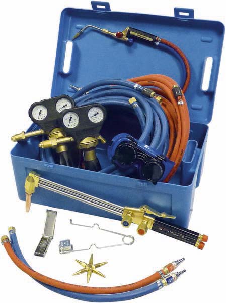 Chalumeau OXY-GAZ kit complet avec tuyaux 2x10m/détendeurs/2 chalumeaux/anti-retour GCE CHARLEDAVE - 05749
