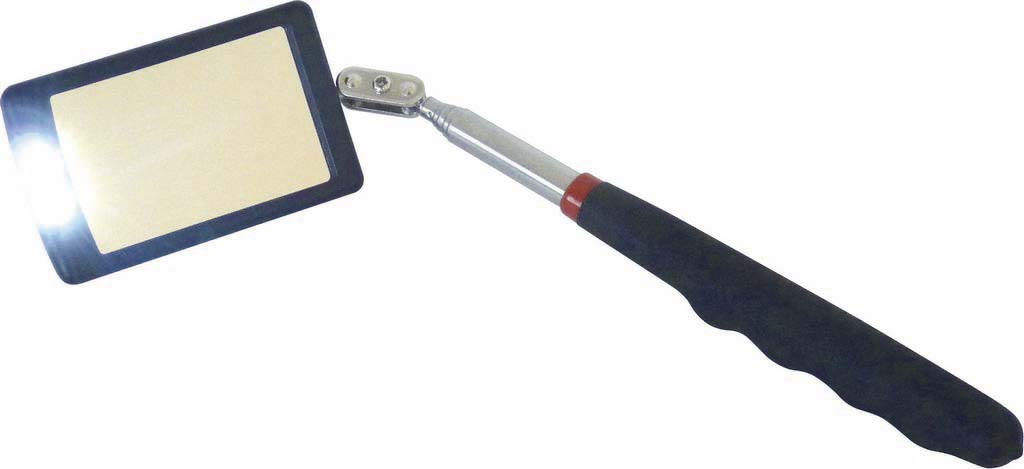 Miroir d'inspection télescopique 290 à 876mm avec LED - DRAKKAR - 05783