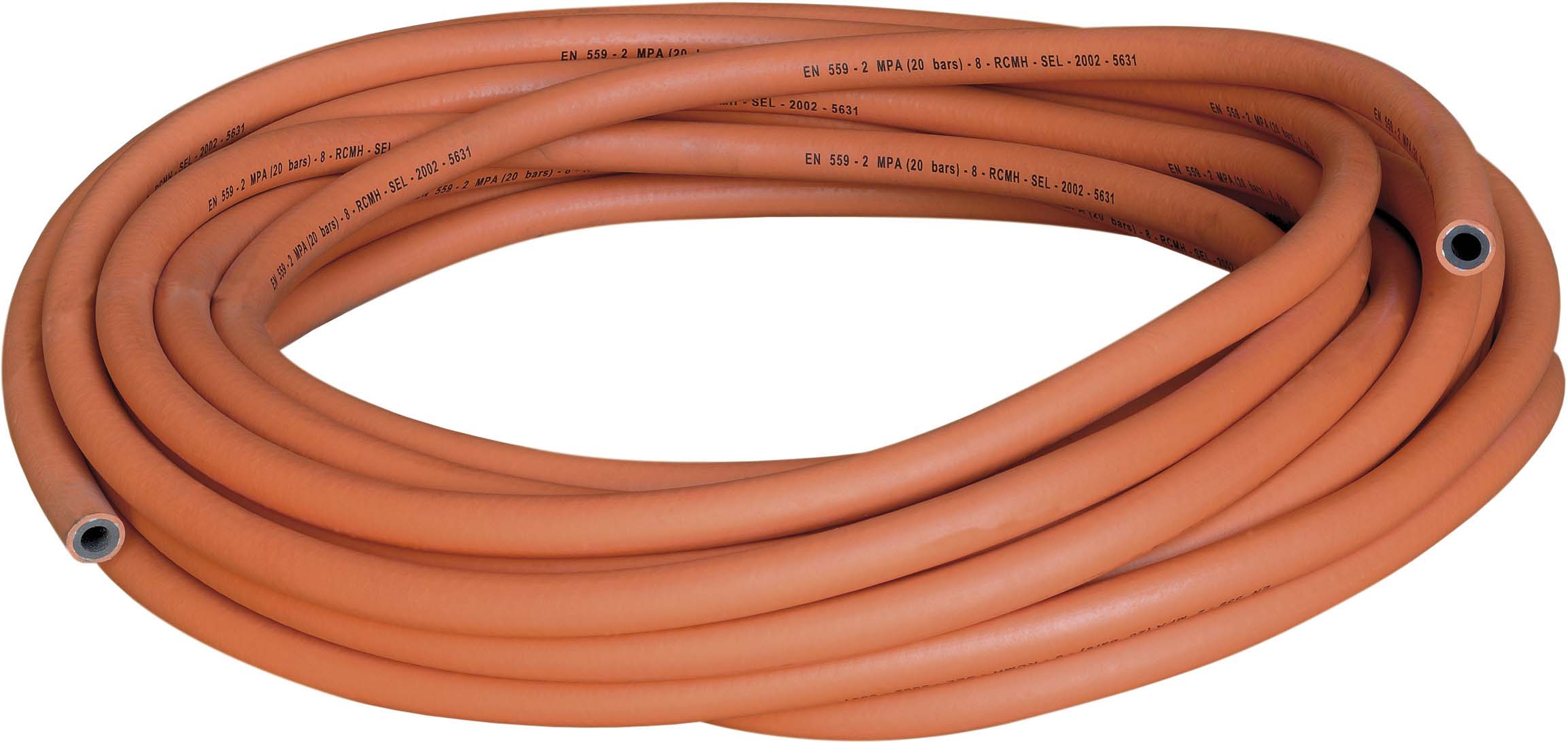 Tuyau soudage propane orange d.8mm 20m GCE CHARLEDAVE - 05791