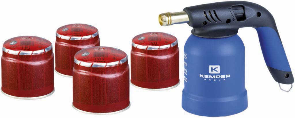 Lampe a souder allumage manuel avec 4 cartouches 190gr KEMPER - 05796