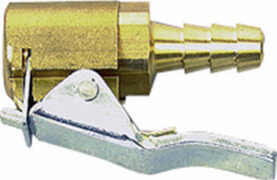 Embout de gonflage en laiton pour tuyau Ø 6mm STILKER - 06336