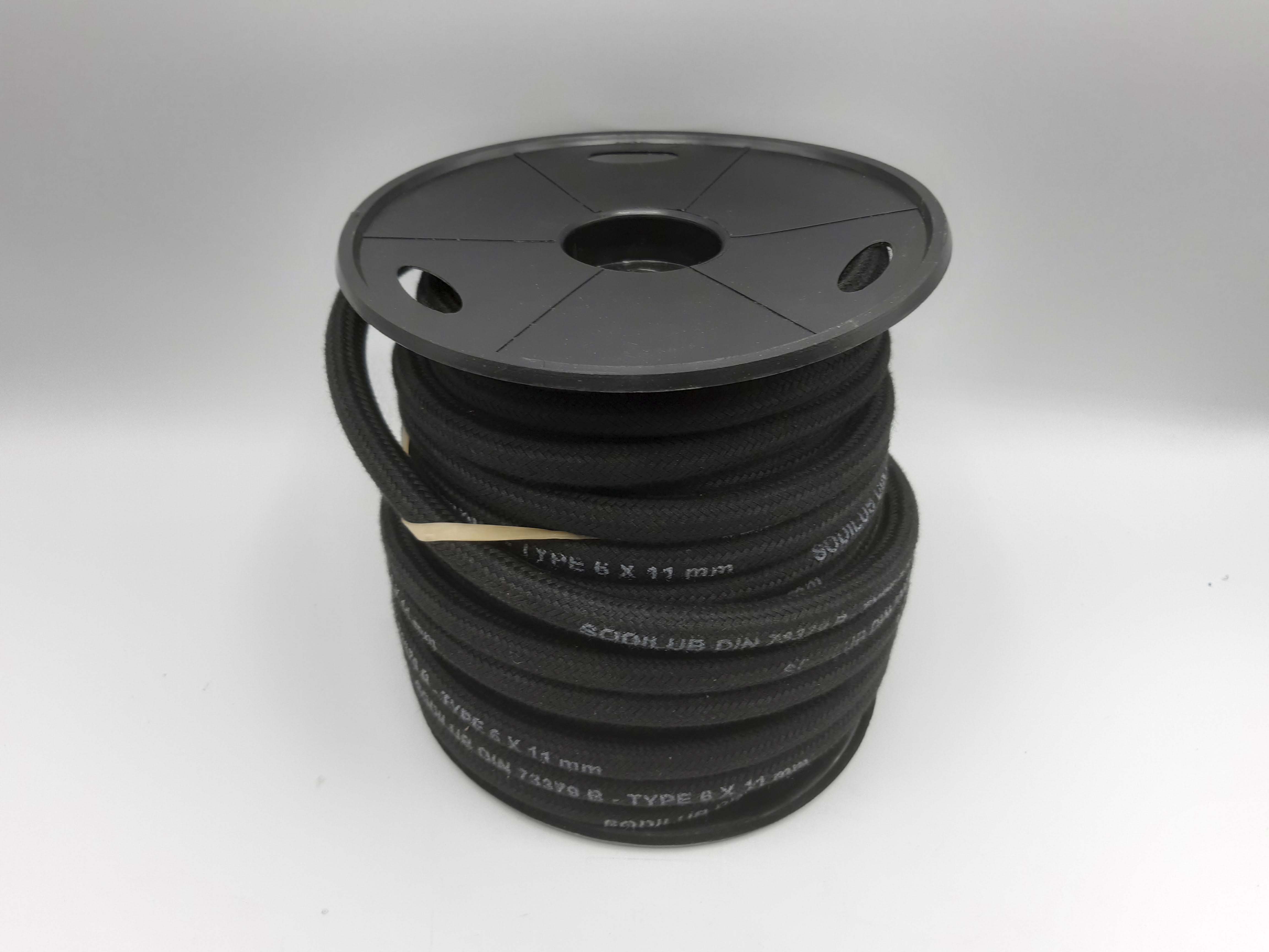 Durite en nitrile toilée extérieur 6x11mm - bobine de 20m DRAKKAR - 06483