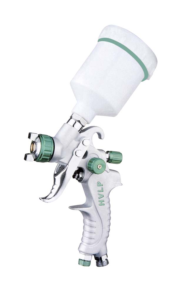 Pistolet de peinture HVLP godet supérieur 120ml buse 0,8mm spécial retouche DRAKKAR - 06550