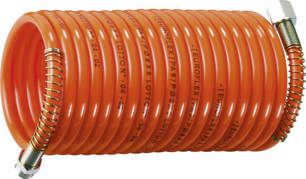 Tuyau spiral nylon 6+raccord 1/4m ANI - 06562