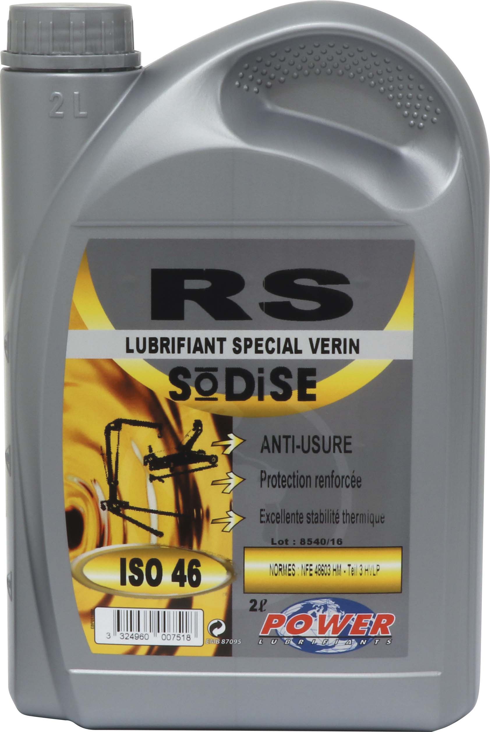 Huile pour vérin de cric ISO 46 - bidon de 2L DRAKKAR - 06735
