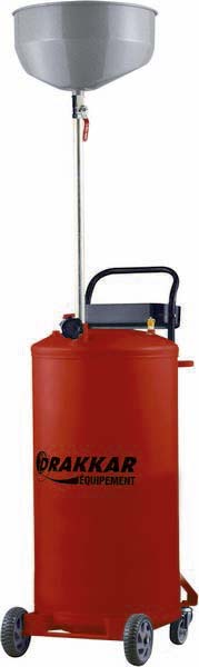 Vidangeur d'huile mobile par gravité 65L DRAKKAR - 07113