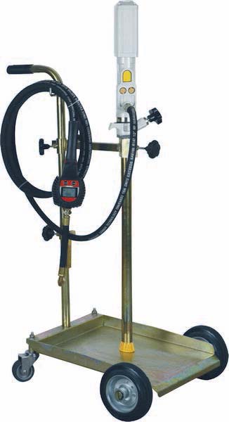 Ensemble pneumatique huile 50-60kg 3:1 avec pistolet digital et chariot 4 roues DRAKKAR - 07140