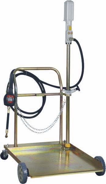 Ensemble pneumatique huile 180-220kg 3:1 avec pistolet digital et chariot 4 roues DRAKKAR - 07145