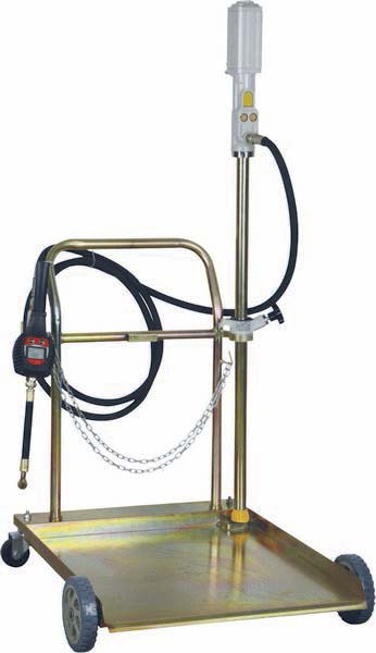 Ensemble pneumatique huile 180-220kg 5:1 avec pistolet digital et chariot 4 roues DRAKKAR - 07147