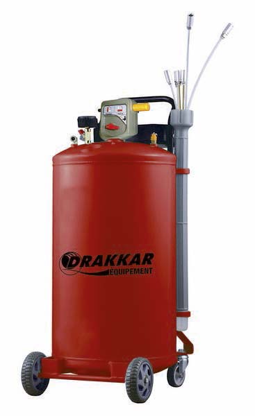 Vidangeur d'huile pneumatique mobile par aspiration 70L DRAKKAR - 07165