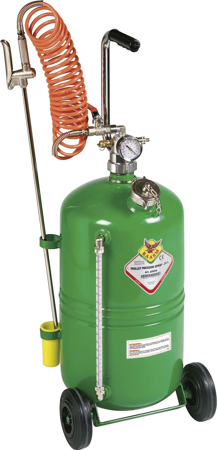 Pulvérisateur acier pneumatique autonome 24L sur roues RAASM - 07200