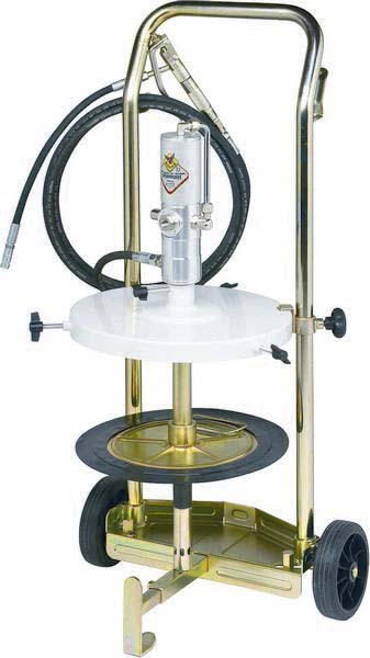 Ensemble pneumatique graisse 12/30kg 50:1 avec pistolet tuyau 4m et chariot 2 roues RAASM - 07268