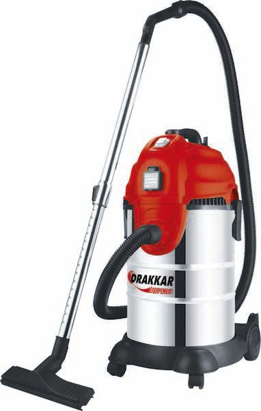 Aspirateur 30l eau et poussieres 1200w DRAKKAR EQUIPEMENT - 07439