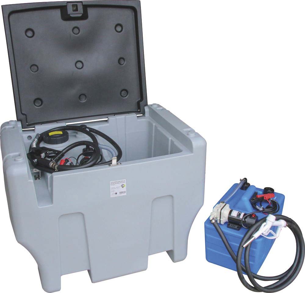 Cuve de ravitaillement mixte gasoil/AdBlue 12V 400/50L - 40/17 l/min DRAKKAR - 08039