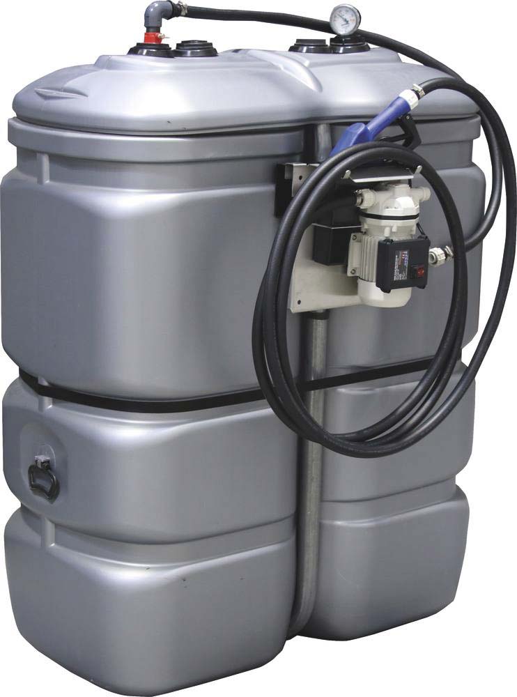 Cuve de stockage AdBlue PEHD 750L double paroi avec kit station 230V et pistolet automatique DRAKKAR - 08065