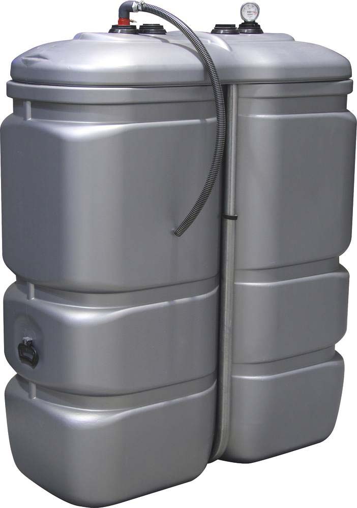 Cuve de stockage gasoil PEHD 1000L double paroi pré-équipée SCHUTZ - 08071