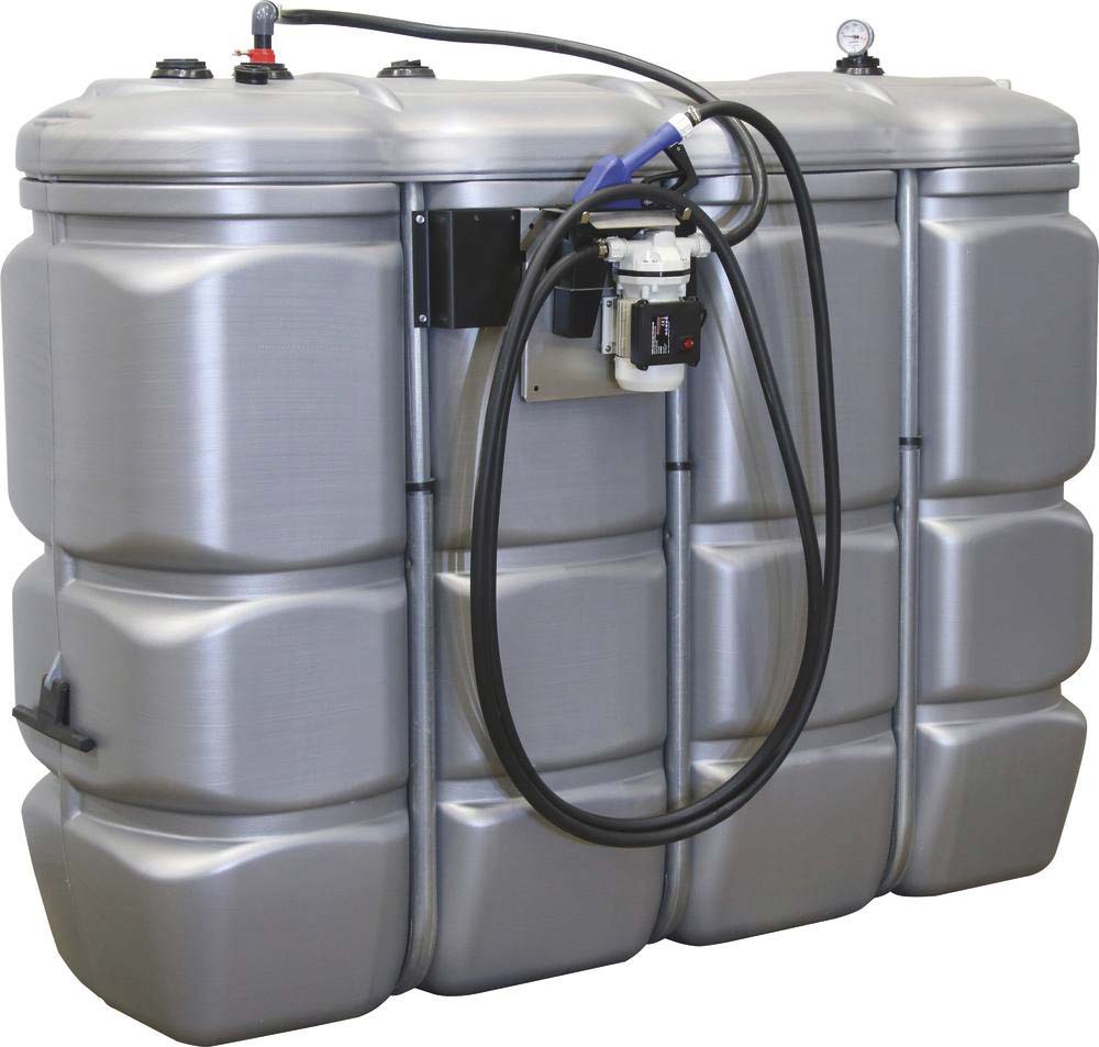 Cuve de stockage AdBlue PEHD double paroi 2000L avec kit station 230V + pistolet automatique DRAKKAR - 08102