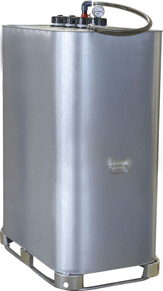 Cuve de stockage gasoil galvanisée 1000L double paroi pré-équipée SCHUTZ - 08121