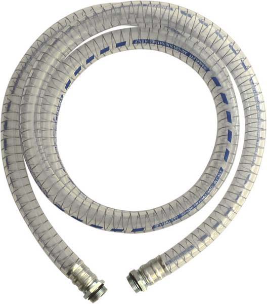 Tuyau d'aspiration spiralé 3m 25mm avec raccord mâle 1