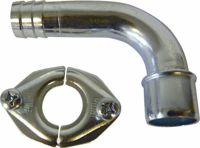 Raccord coudé + brides pour pompe 12/24V Piusi PIUSI - 08304