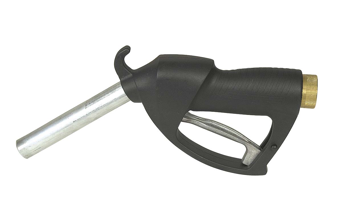 Pistolet gasoil métallique avec poignée caoutchouc 150 l/min raccord tournant femelle 1